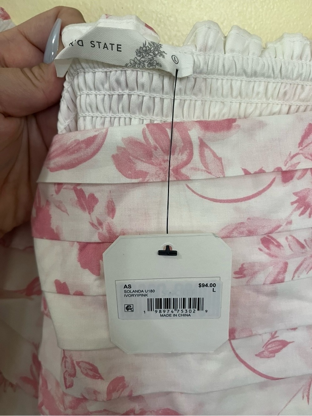 NEW Altar’d State White & Pink Floral Maxi Dress Size Small & Large Available - Picture 9 of 10
